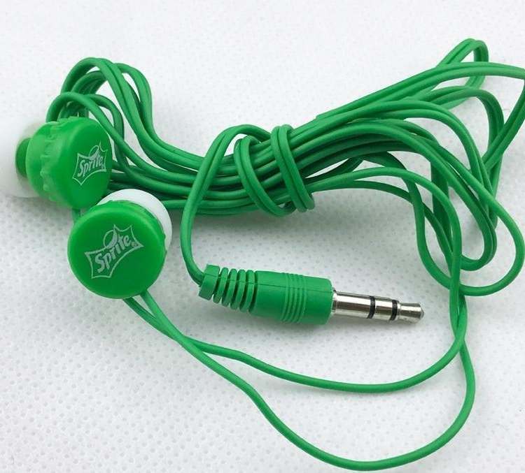 Auricular promocional personalizado barato del alambre del cable del regalo